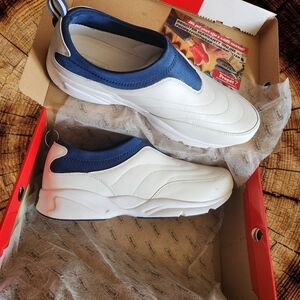 Propet Stability Slip-On Walking Men's Shoes, MASOO4L X(3E) Size 16, Navy/White